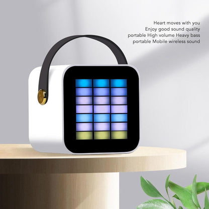 Mini Micrófono con Altavoz Bluetooth con Luz RGB