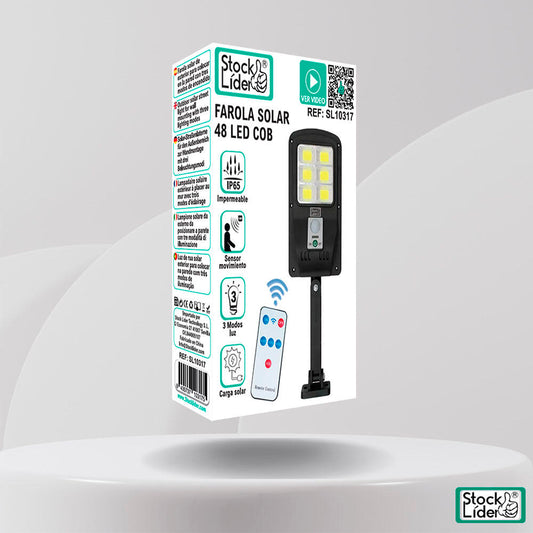 Farola solar 48 LED COB